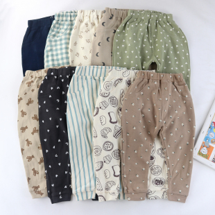 大PP男女童裤 130 男女儿童春秋百搭双向高弹力休闲长裤 日单par