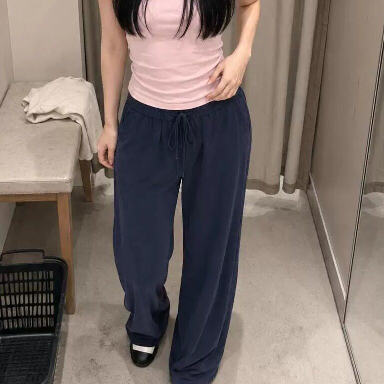 美国直邮RL拉夫小马标新款裤子休闲裤阔腿裤亚麻裤宽松男女款