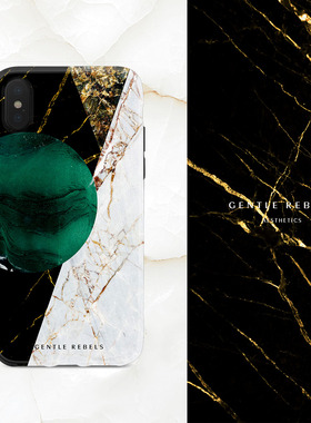 GENTLE REBELS大理石iphone11promax手机壳北欧祖母绿INS苹果XsXR
