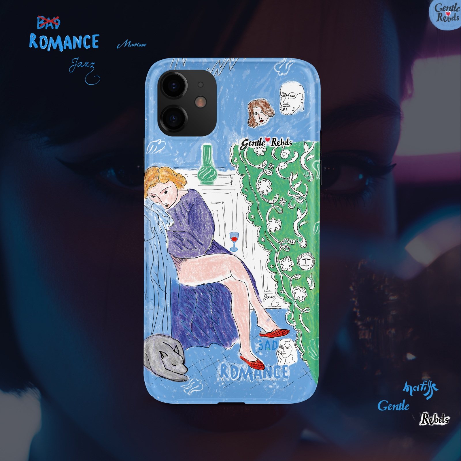 GENTLE REBELS马蒂斯坏罗曼史油画手机壳适用iphon