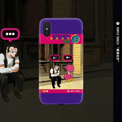 【福利#买二送一】恶搞霍普苹果手机壳XsMax油画鸭米奇丧iphone11