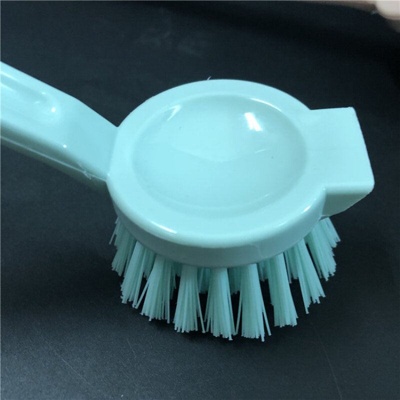 包邮 圆头洗锅刷碗碟刷子带刮板强力去污厨房小刷子清洁刷
