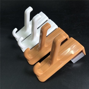 包邮 门后挂钩免打钉衣柜门板挂钩2个衣帽双头挂勾子浴室可调节勾