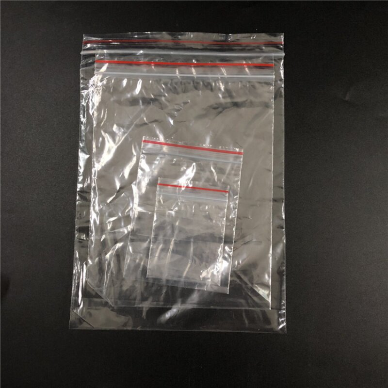 包邮 200个装透明自封袋密封口塑料袋小号保鲜收纳食品袋包装袋子