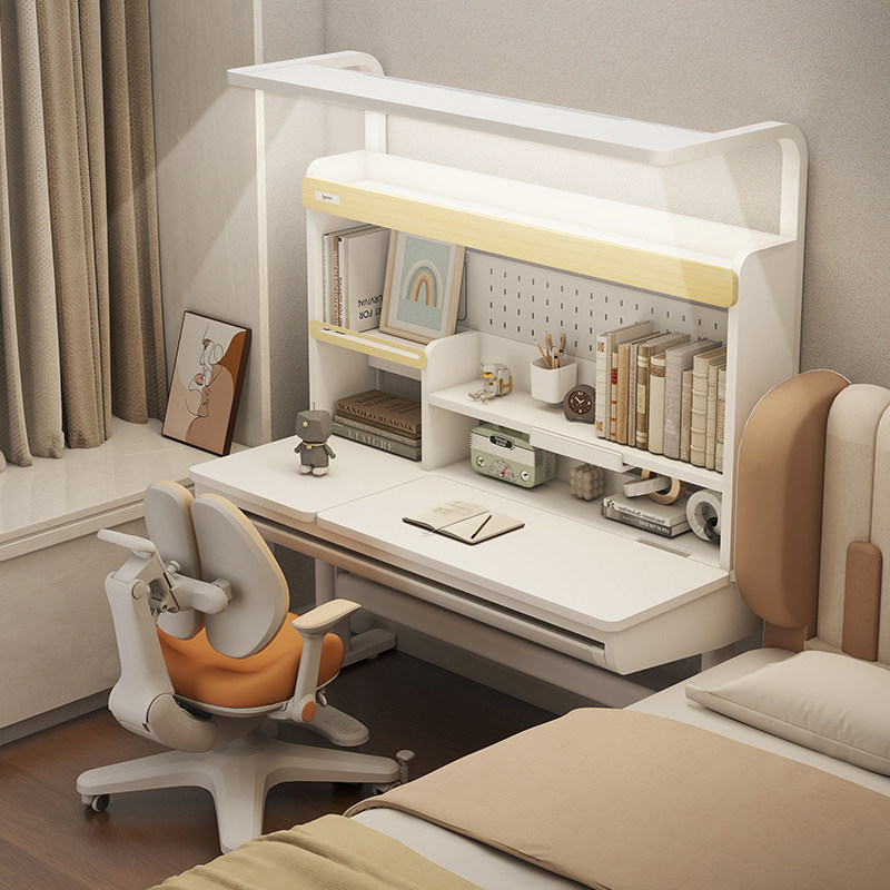 爱果乐儿童学习桌中小学生家用实木写字书桌可升降一体课桌椅套装,住宅家具,儿童学习桌,淘宝优惠券,粉丝福利购,淘宝优惠卷