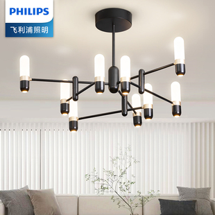 飞利浦北欧吊灯现代简约客厅灯创意轻奢风格 餐厅卧室魔豆分子灯具