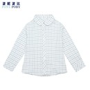 衬衣幼儿园园服校服班服 老师长袖 女春秋季 日系学院风翻领格子衬衫