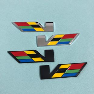 XTS 6改装 ATS 金属侧标贴 ATSL车标CT4 V标车贴适用凯迪拉克SRX