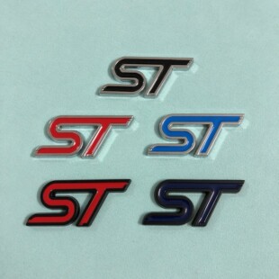 大号ST金属车贴适用于新蒙迪欧福克斯嘉年华改装ST车标侧标尾标贴