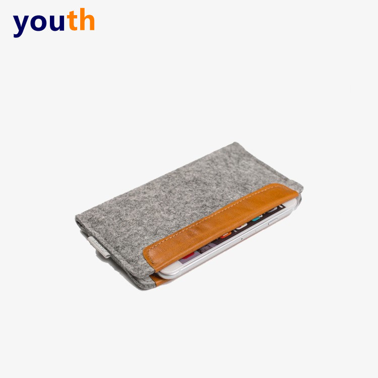 苹果华为手机毛毡收纳保护套