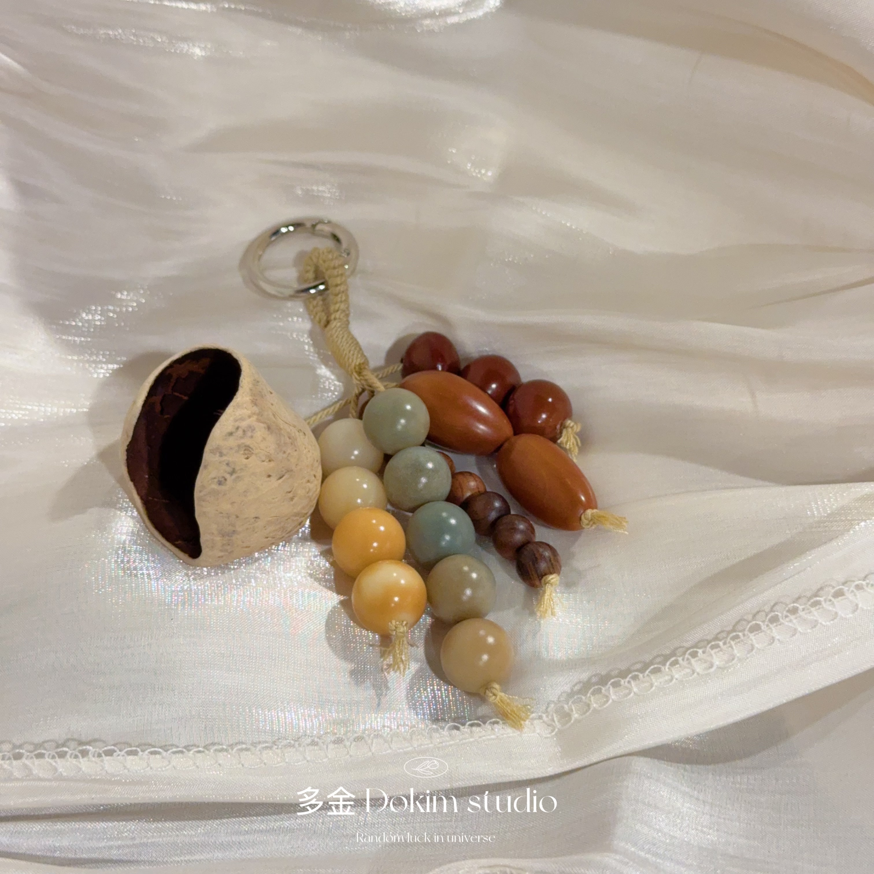 满愿种子包挂 菩提果壳天然植物种子挂件文淇同款新中式国风首饰