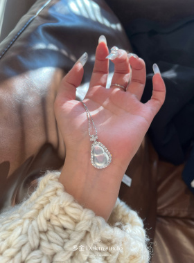 「冰心玉葫」S925纯银天然封底水沫玉高冰超精致新中式大葫芦首饰