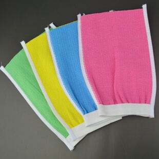 看河中砂搓澡巾洗澡沐浴手套中沙下泥灰好搓搓背巾松紧口单层薄款