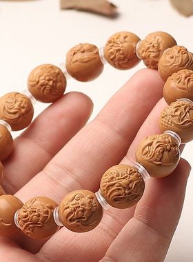 收藏级猴头手串高端核桃雕刻