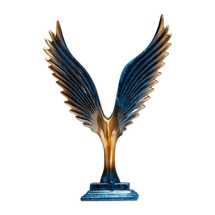 大鹏展翅现代轻奢高档摆件客厅电视柜家居装饰品创意飞鹰小工艺品