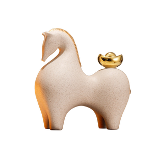 新中式创意马摆件办公室老板桌面装饰摆件客厅电视柜酒柜玄关礼品