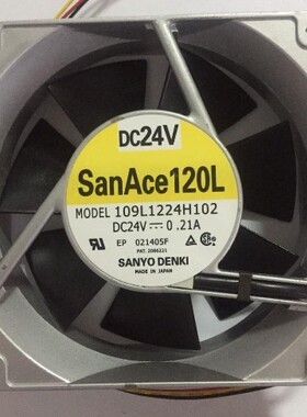 109L1224H102 三洋 SanAce120L 12cm 12038 24V 0.21A双滚珠风扇