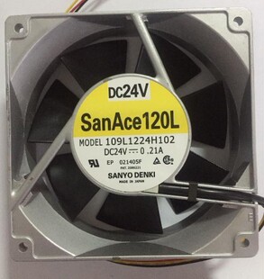 109L1224H102 三洋 SanAce120L 12cm 12038 24V 0.21A双滚珠风扇