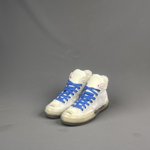 万物二奢 特价 Off White 透明高帮帆布鞋37.5码