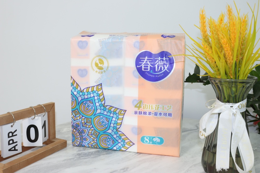 春薇纸巾大包亲肤系列抽纸家用实惠装面巾餐巾卫生纸巾婴儿80包装