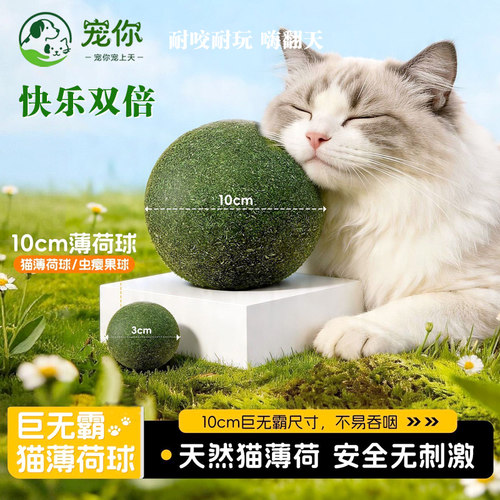 巨无霸猫薄荷球猫咪自嗨玩具零食