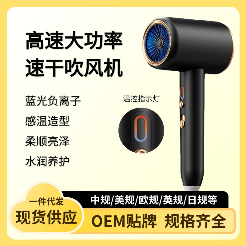 发廊吹风机家用大功率理发店负离子冷热风电吹风筒大风量降噪