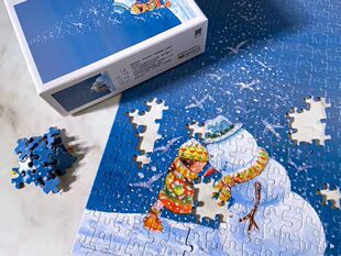 雷诺瓦益智玩具/和你在一起/头碰头说说话/几米300片纸质拼图现货