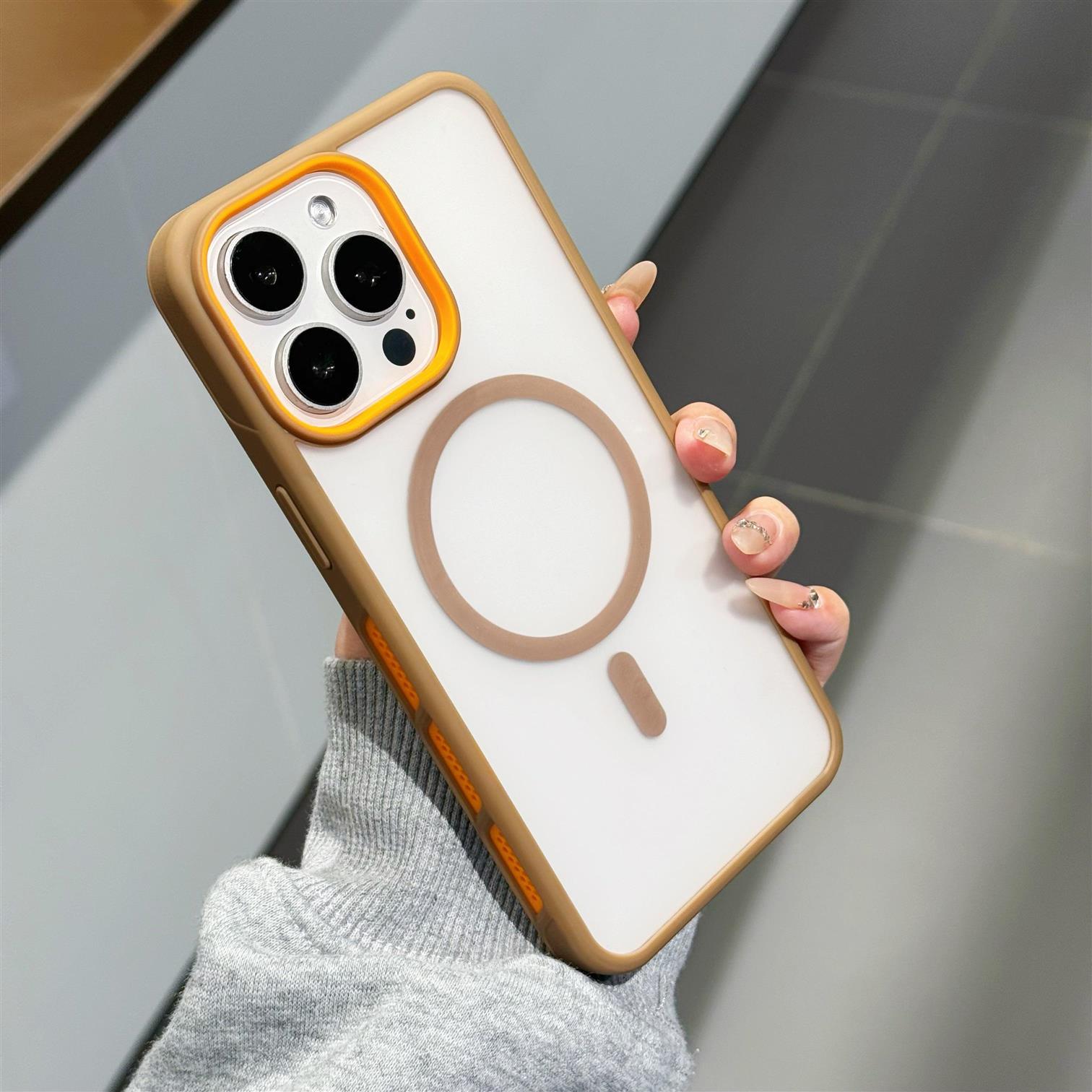 适用苹果16手机壳16pro磁吸壳iPhone11 12 13 14 15 16promax手机套高级plus新款magsafe强力磁吸充电肤感