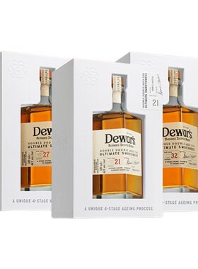 Dewar's帝王四次陈酿调配威士忌苏格兰四次陈酿21/27年32年