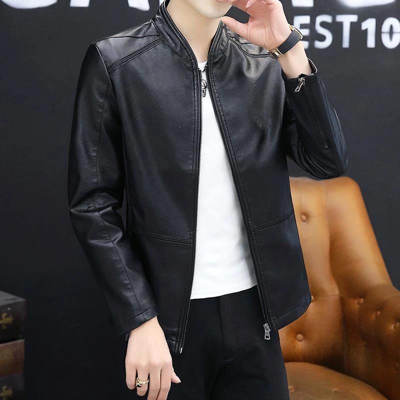 叮咚服装商贸行春秋男士皮衣休闲夹克