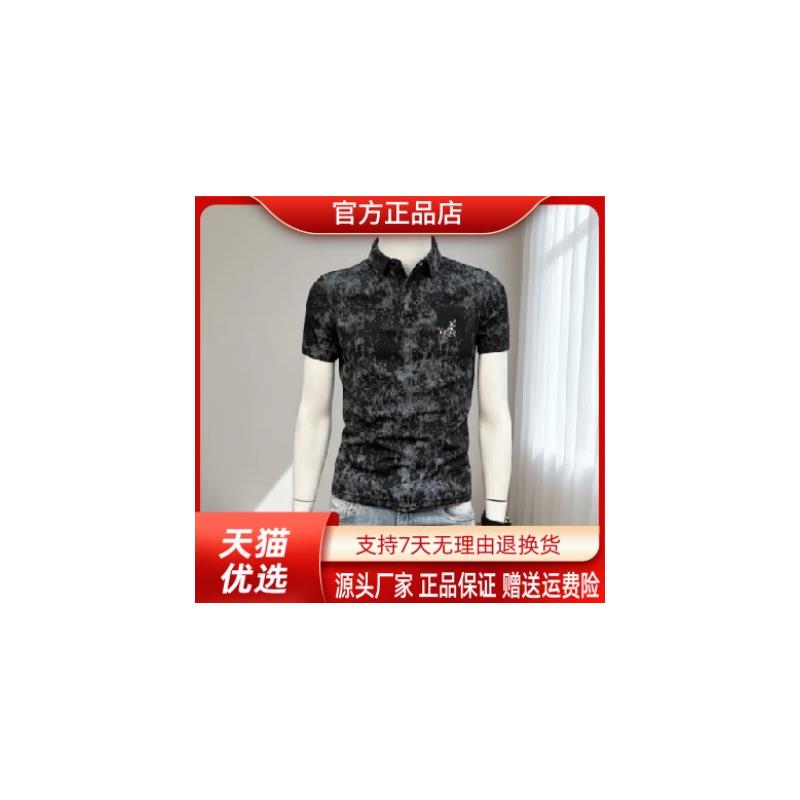 VESTIGELMVQ夏季男士POLO衫欧货新款修身翻领时尚上衣商务短袖t恤