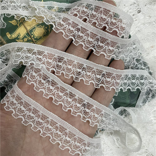台湾进口手工蕾丝火星花边辅料褶皱弹力罗素花边 BJD BLYTHE 娃衣