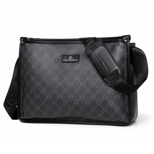 男士包包单肩斜挎包商务休闲横款背包男款手机小挎包挂包皮包潮牌