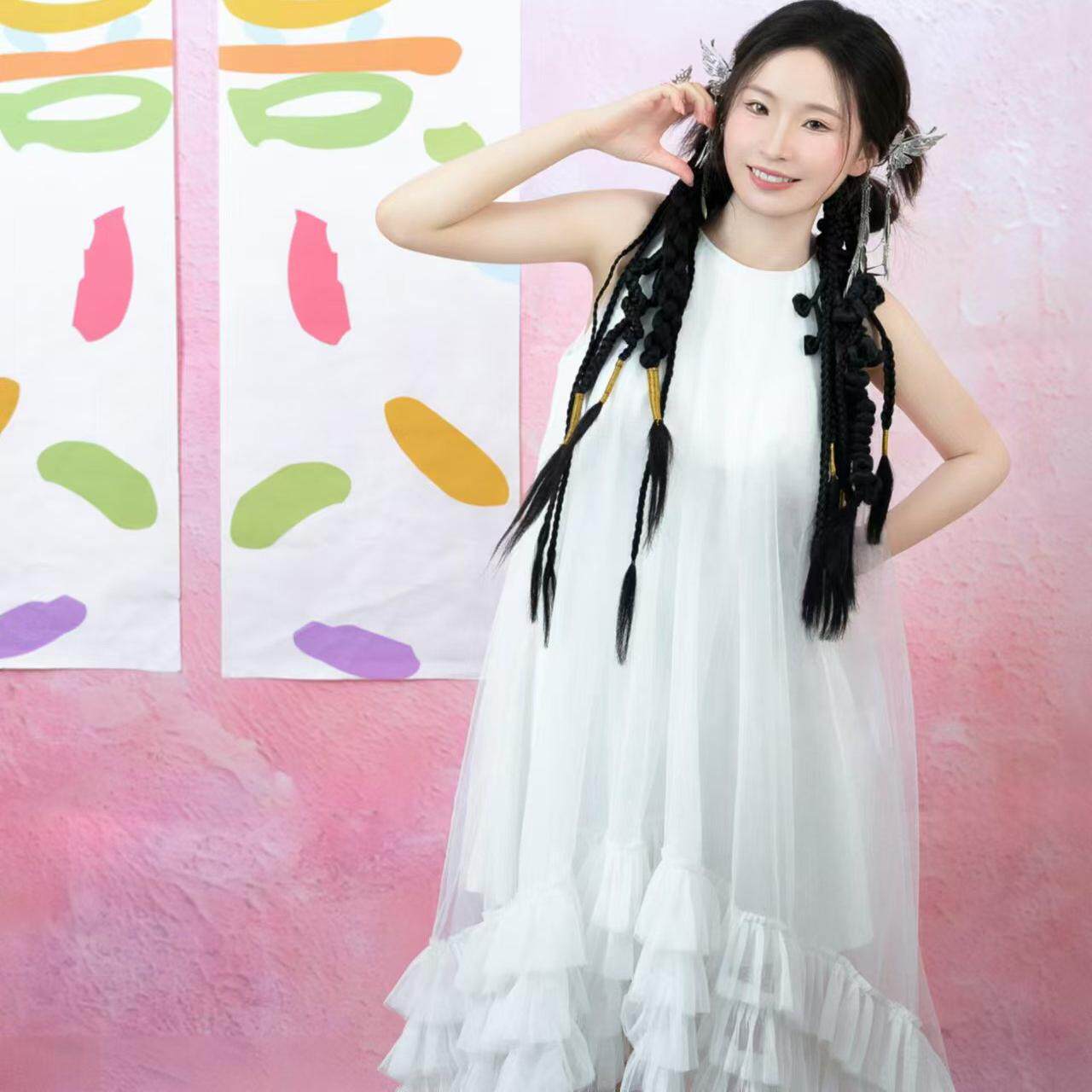 影楼粉色渐变纹理婚纱拍摄背景布蓝天白云儿童宠物摄影背景布室内