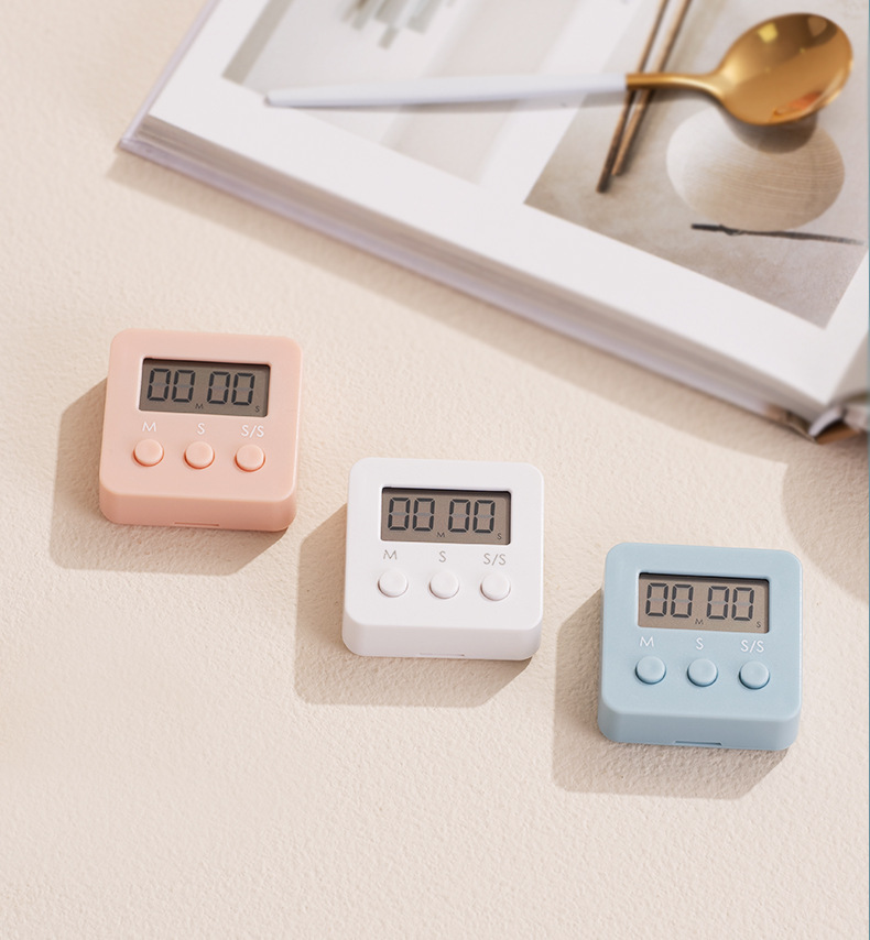 计时器学生专用考研定时器创意厨房提醒器小巧方便马卡龙色计时器