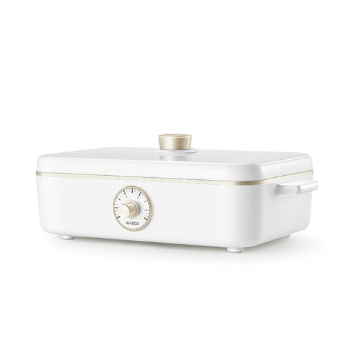 适盒A4BOX多功能料理锅 烧烤火锅一体锅家用煎烤涮多人网红烤肉机