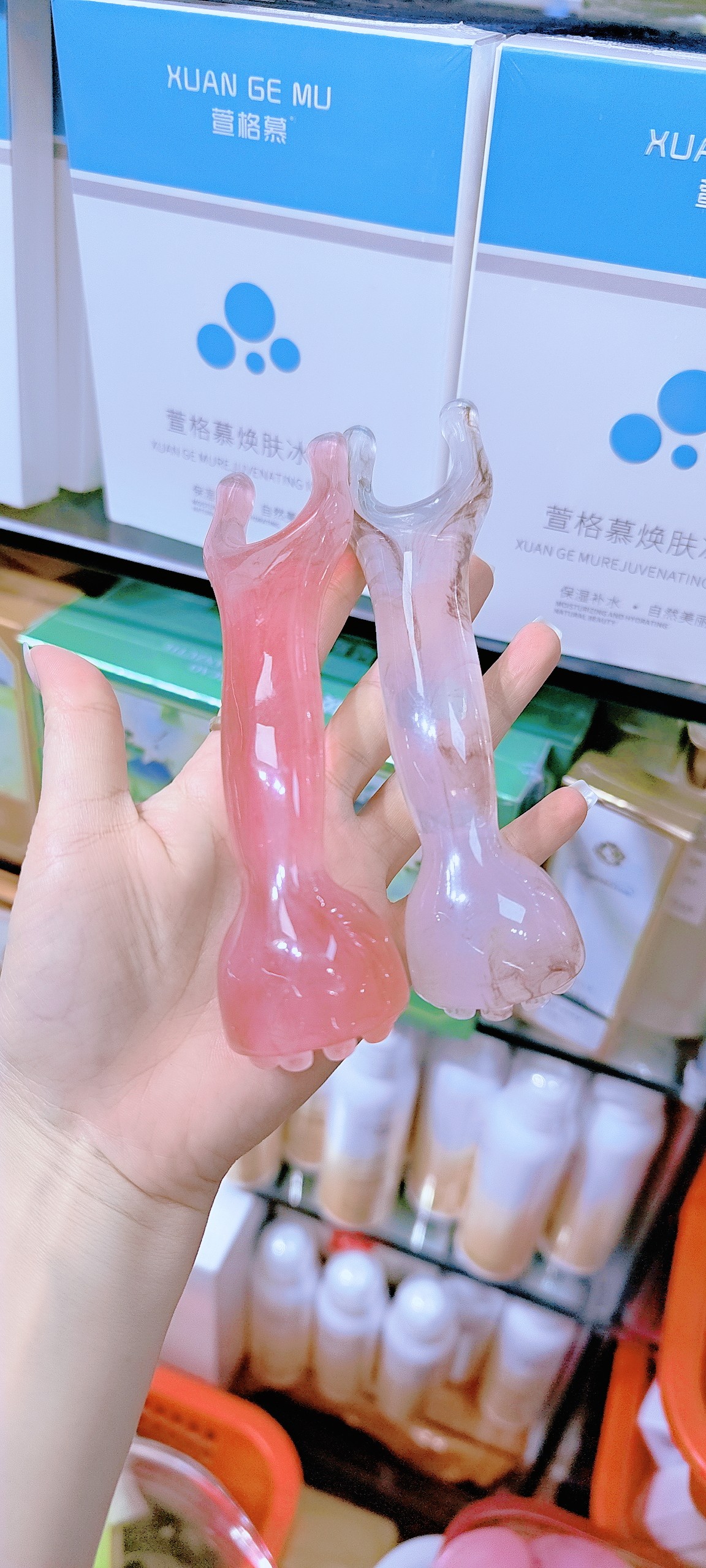 双头莲蓬经络刷按摩鼻刮全身可用面部美容眼部莲蓬拨筋棒刮痧点穴