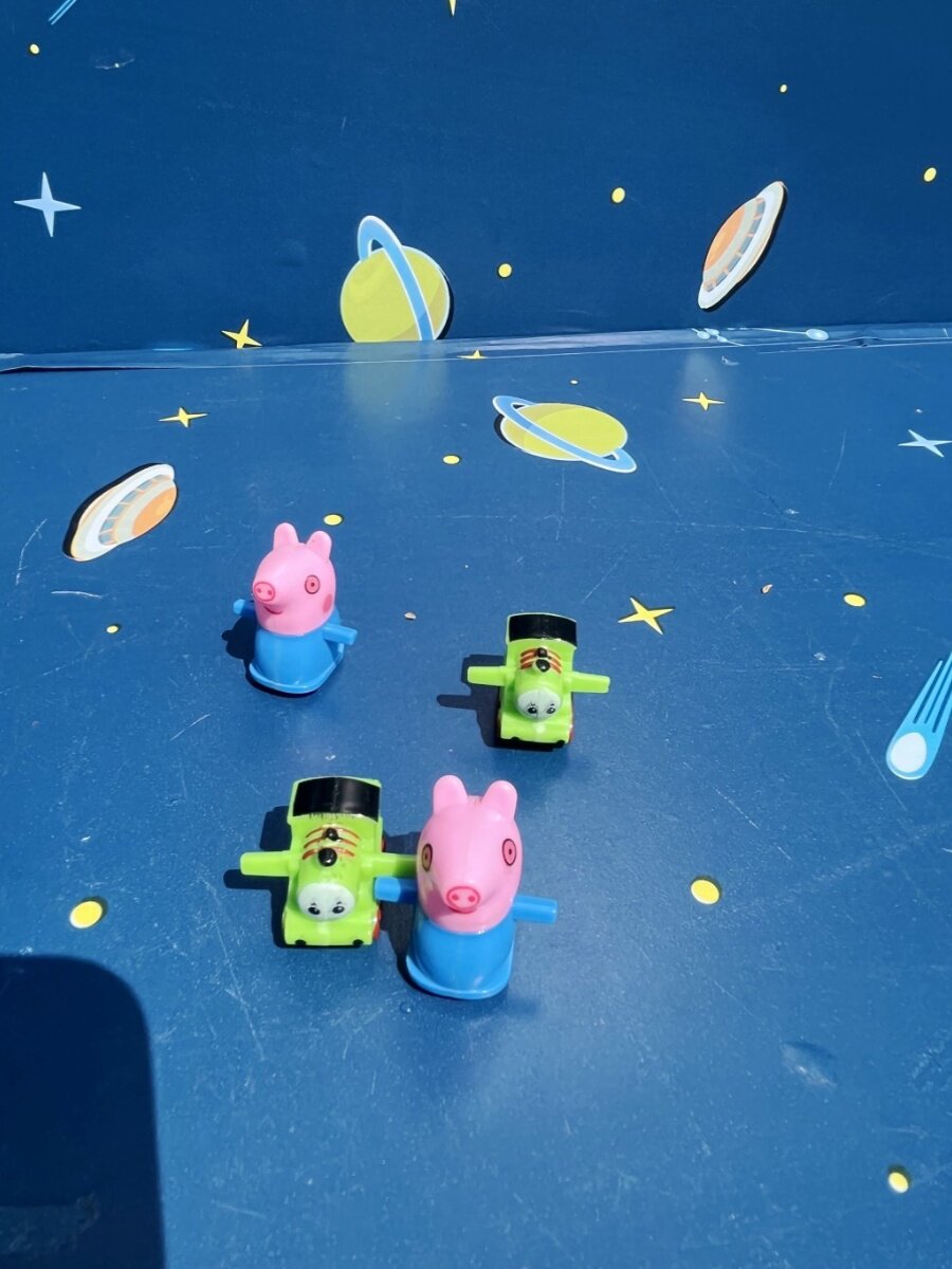 CHILDRENS EDUCATIONAL CHARGING PIGGY SLIDE ACCESSORIES STAIR CLIMBING LITTLE DOLL LITTLE PIGGY LITTLE TRAIN MEDIUM LARGE SMALL