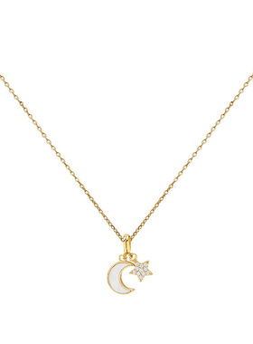 轻奢不掉色钛钢项链女轻奢小众吊坠锁骨链气质感百搭颈链项饰