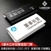 办公室门牌标识牌亚克力总经理室门牌订制公司科室部门会议室财务定制教室标示门贴指示贴挂牌标牌提示牌定做