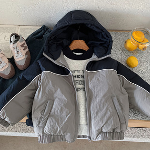 木野儿童羽绒服90白鸭绒湖州织里童装男女童韩版加厚保暖连帽外套