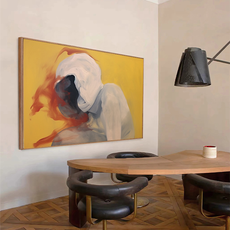 简约大气意式轻奢客厅装饰画法式复古艺术文艺抽象人物玄关柜挂画