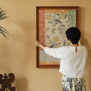 生如夏花装饰画客厅卧室走廊沙发背景壁画法式覆古中古风玄关挂画