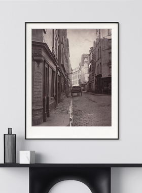 速发Vitage黑白摄影作品复艺怀旧子报古术挂画老照片巷海风景装饰