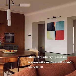 《Tuscany托斯卡纳》客厅彩色装饰画现代白墙背景小众艺术壁挂画