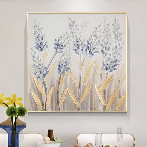 现代简约风餐厅装饰画餐厅植物花卉轻奢挂画卧室走廊玄关丰收壁画