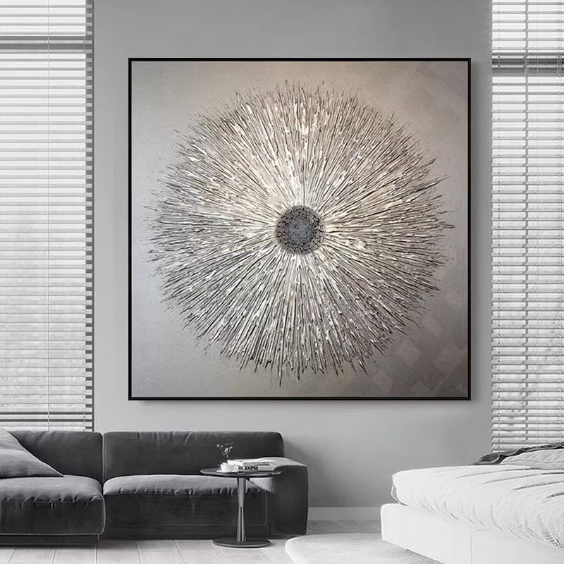 轻奢大气抽象现代简约装饰画客厅玄关挂画银高档样板房餐厅墙壁画,家居饰品,现代装饰画,淘宝优惠券,粉丝福利购,淘宝优惠卷