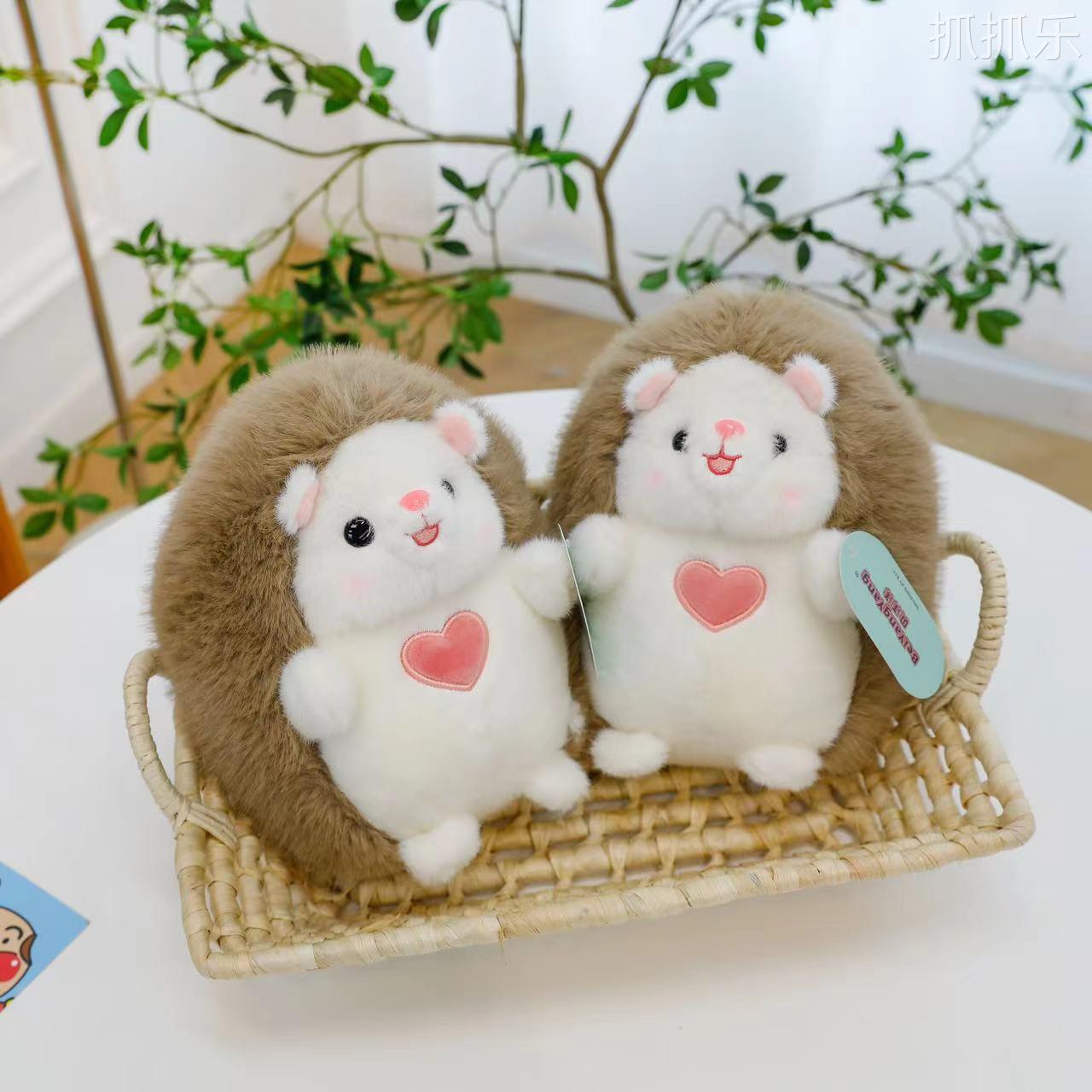 情侣刺猬毛绒玩具可爱小刺猬仿真公仔玩偶女生儿童节布娃娃婚庆