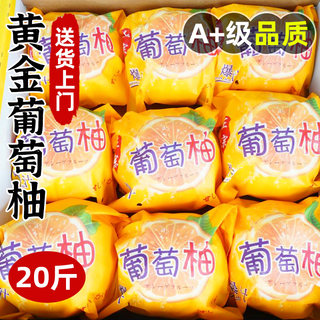 爆汁黄金葡萄柚子新鲜20斤福建平和当季水果蜜柚黄甜西柚子10包邮