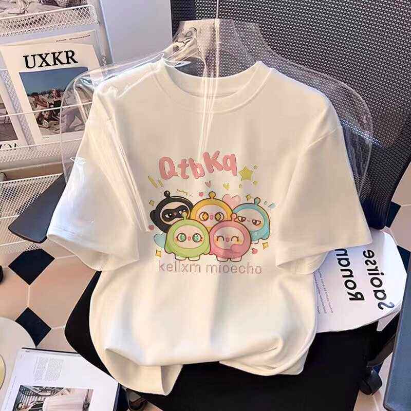 欧洲站潮牌女童纯棉短袖T